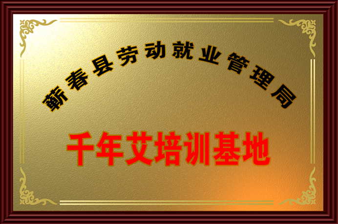 艾灸培訓(xùn)基地授權(quán)牌